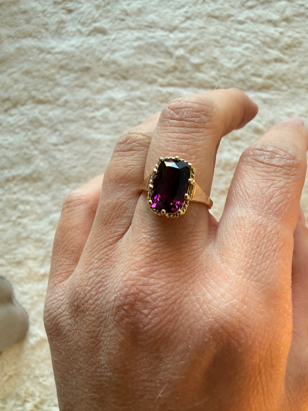 Antique garnet ring