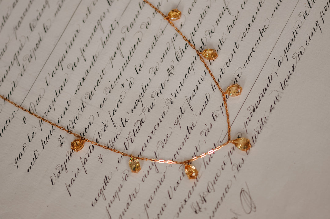 Vintage sapphire necklace