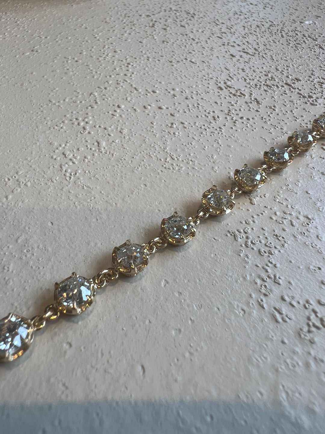 Antique old mine diamond bracelet