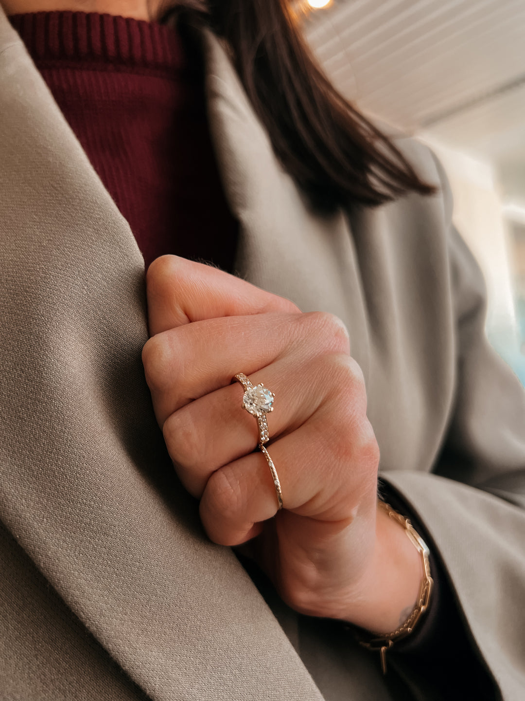 Old european diamond ring