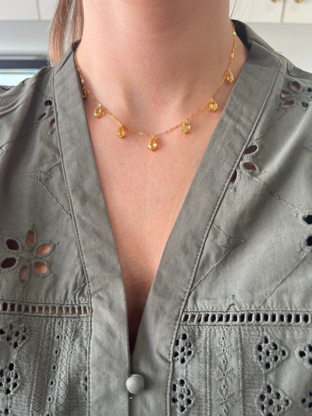 Vintage sapphire necklace