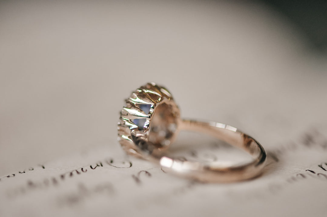 Victorian blue sapphire ring