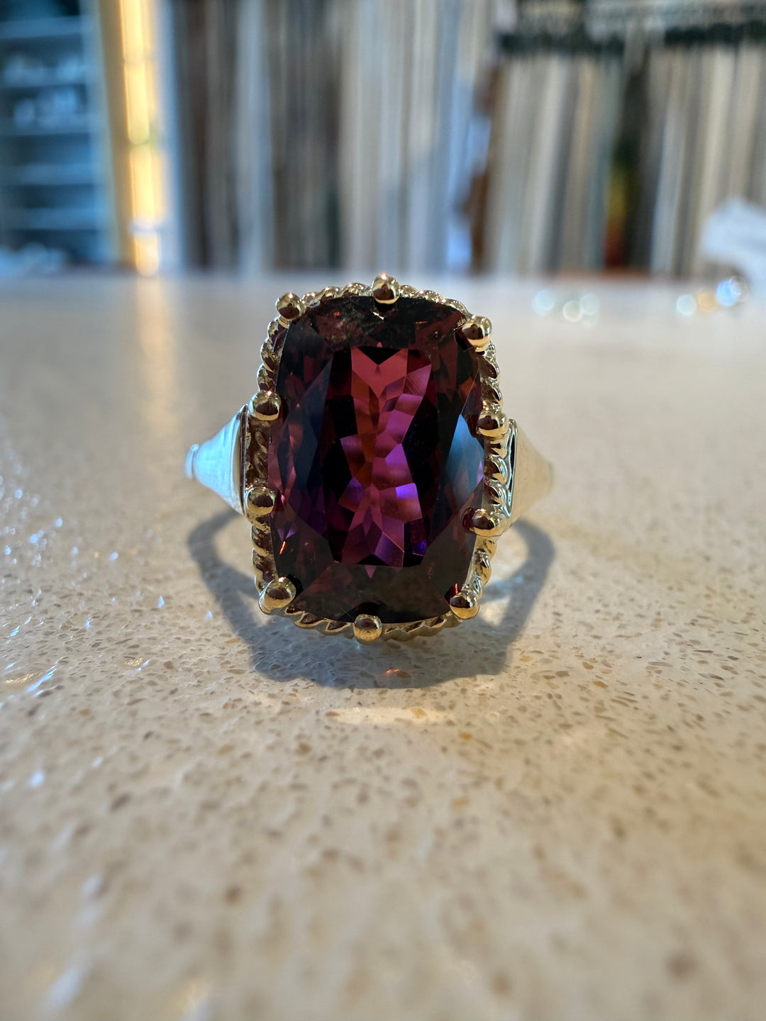 Antique garnet ring