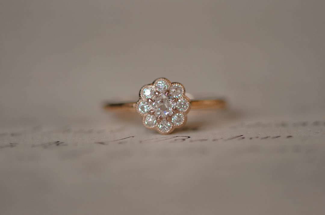 Antique flower ring