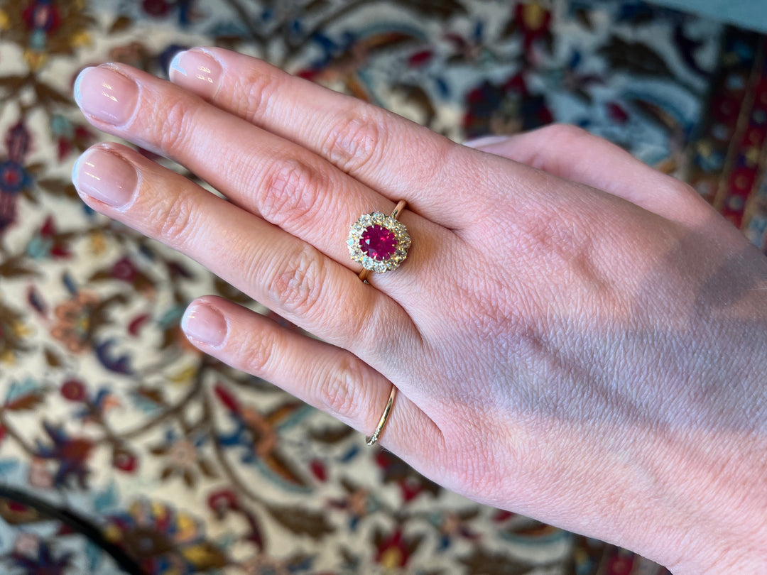 Burmese ruby ring