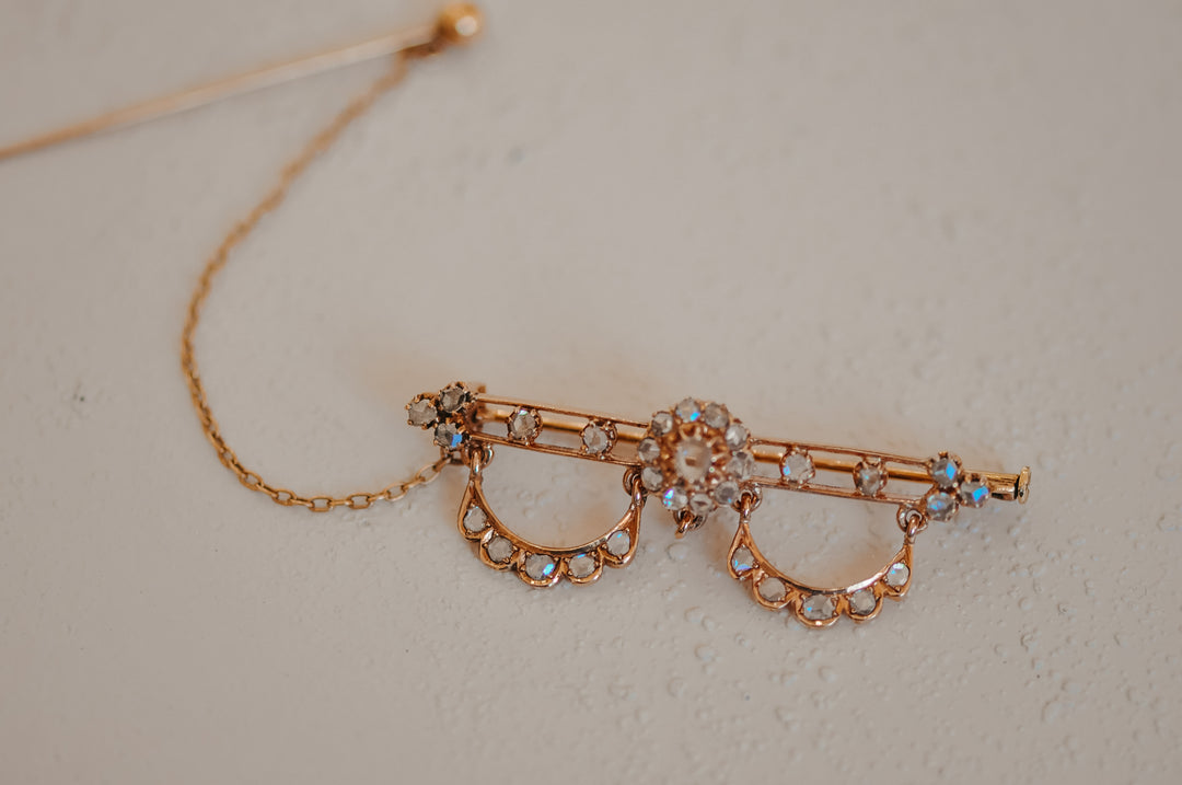 18K Victorian broche