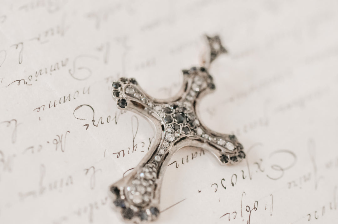 Antique cross pendant