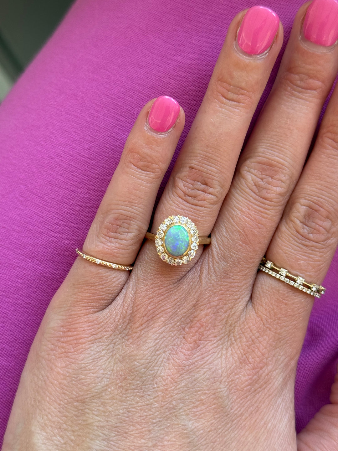 australian opal ring
