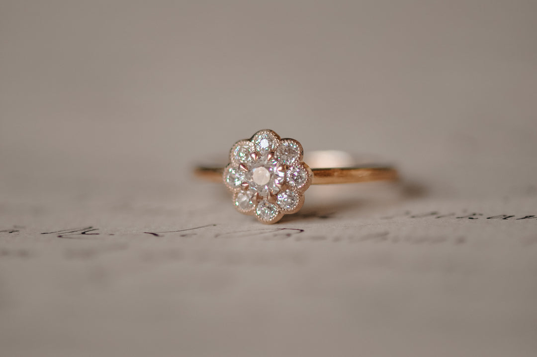 Antique flower ring