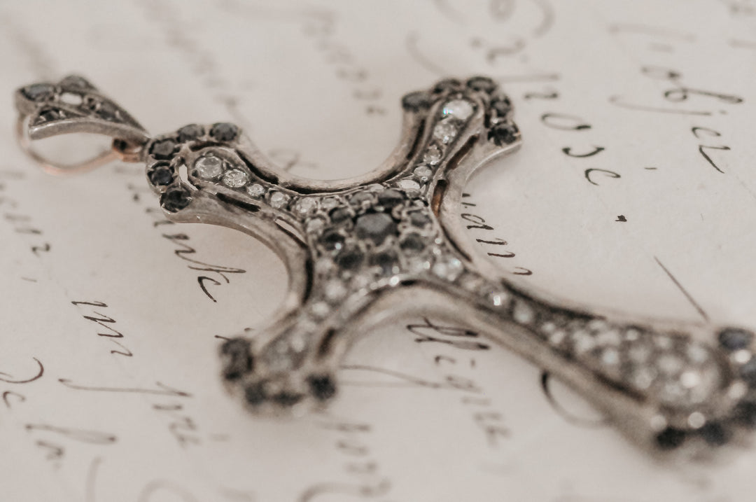 Antique cross pendant