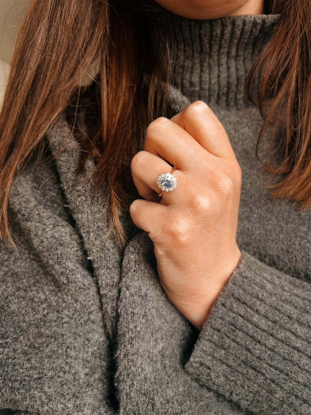 Victorian blue sapphire ring