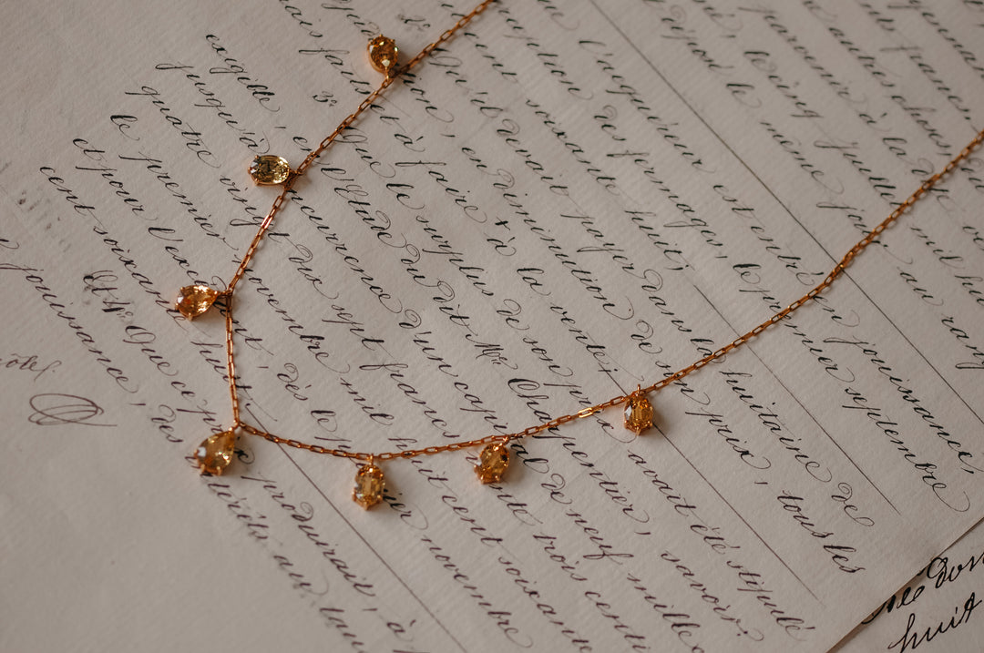 Vintage sapphire necklace