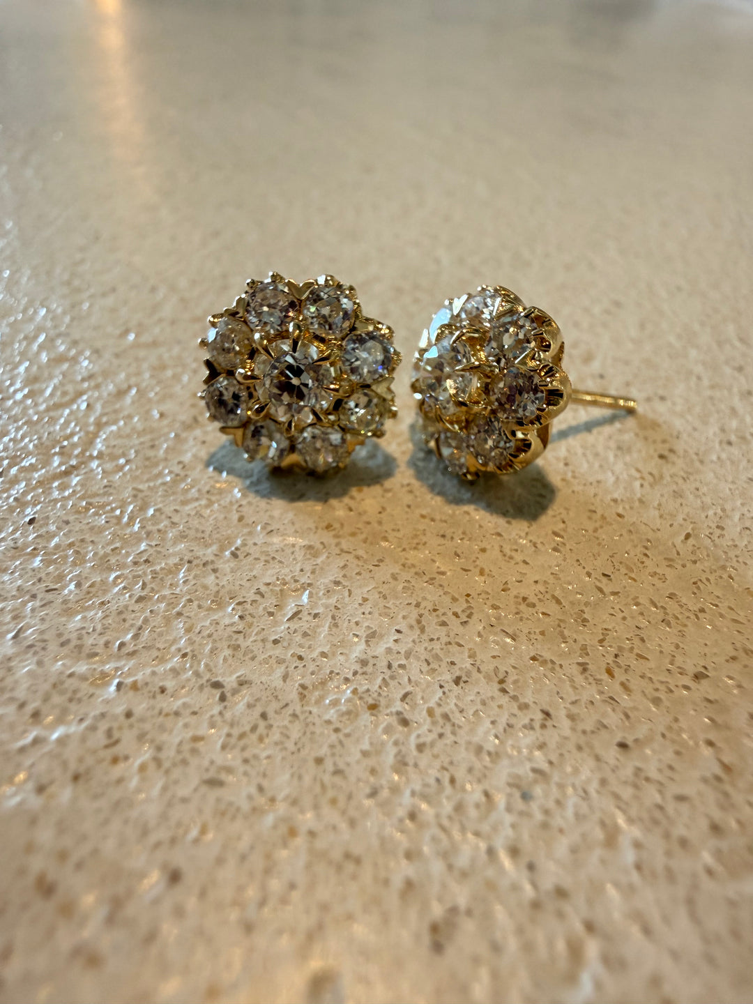 Antique diamond studs