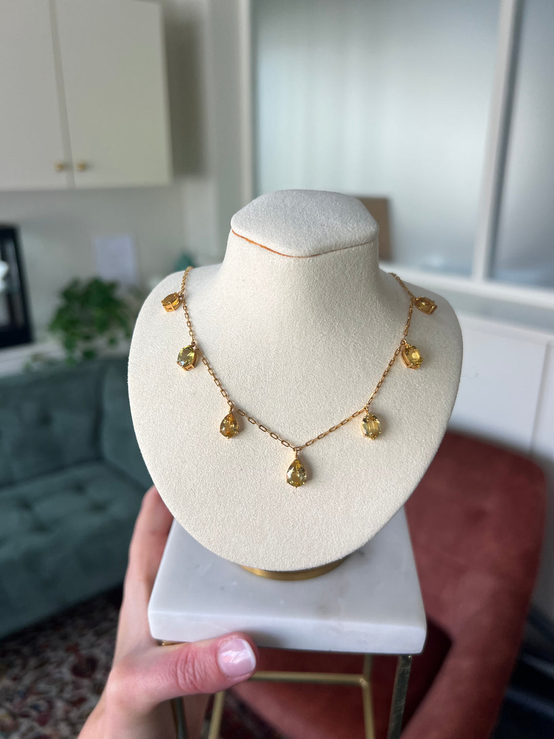 Vintage sapphire necklace