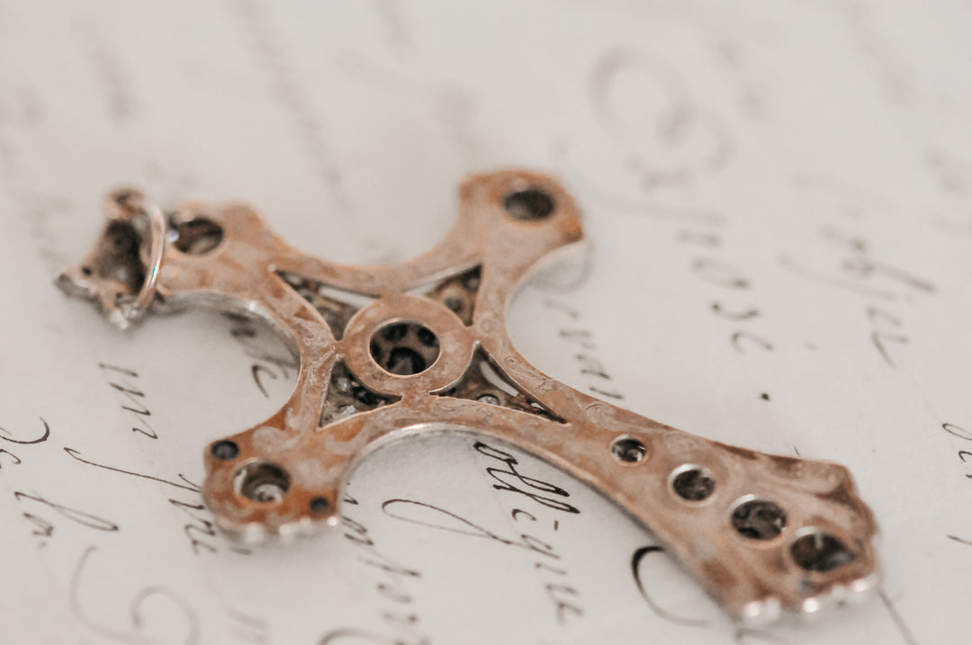 Antique cross pendant