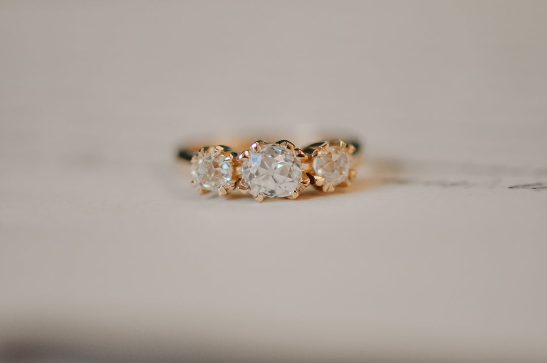 Antique old mine diamond ring