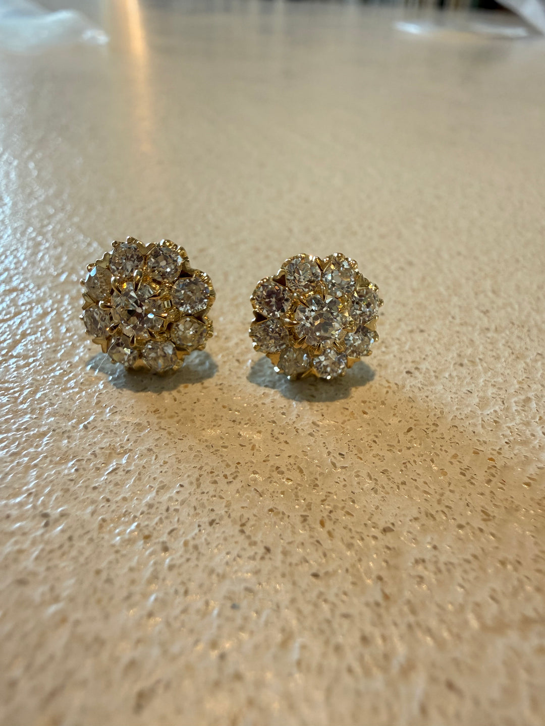 Antique diamond studs