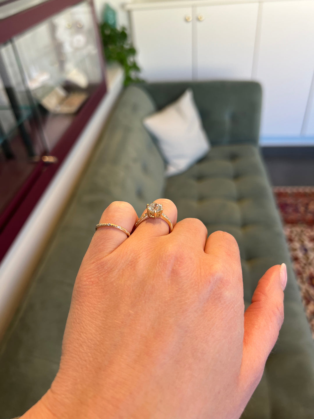 Old european diamond ring