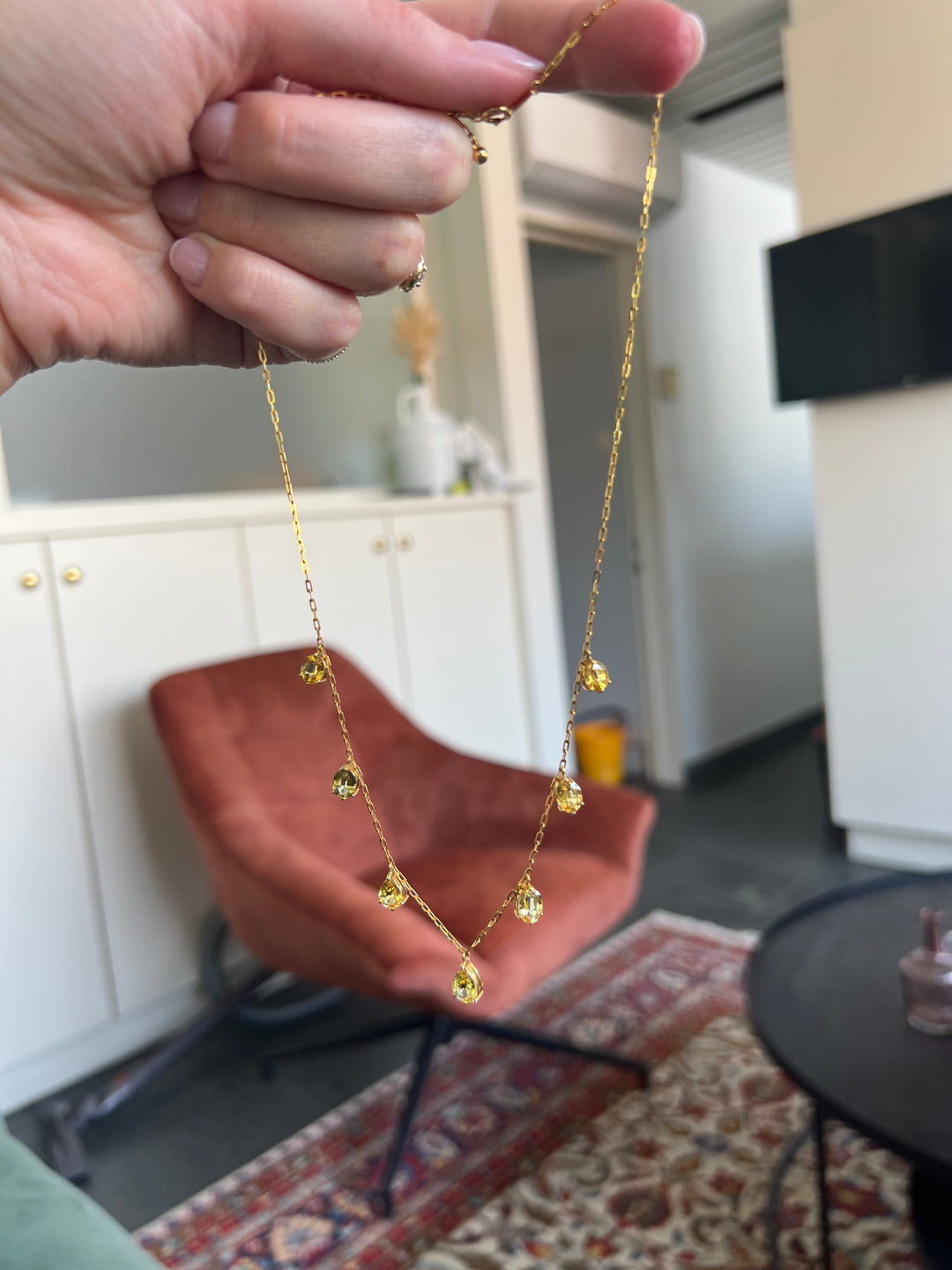 Vintage sapphire necklace
