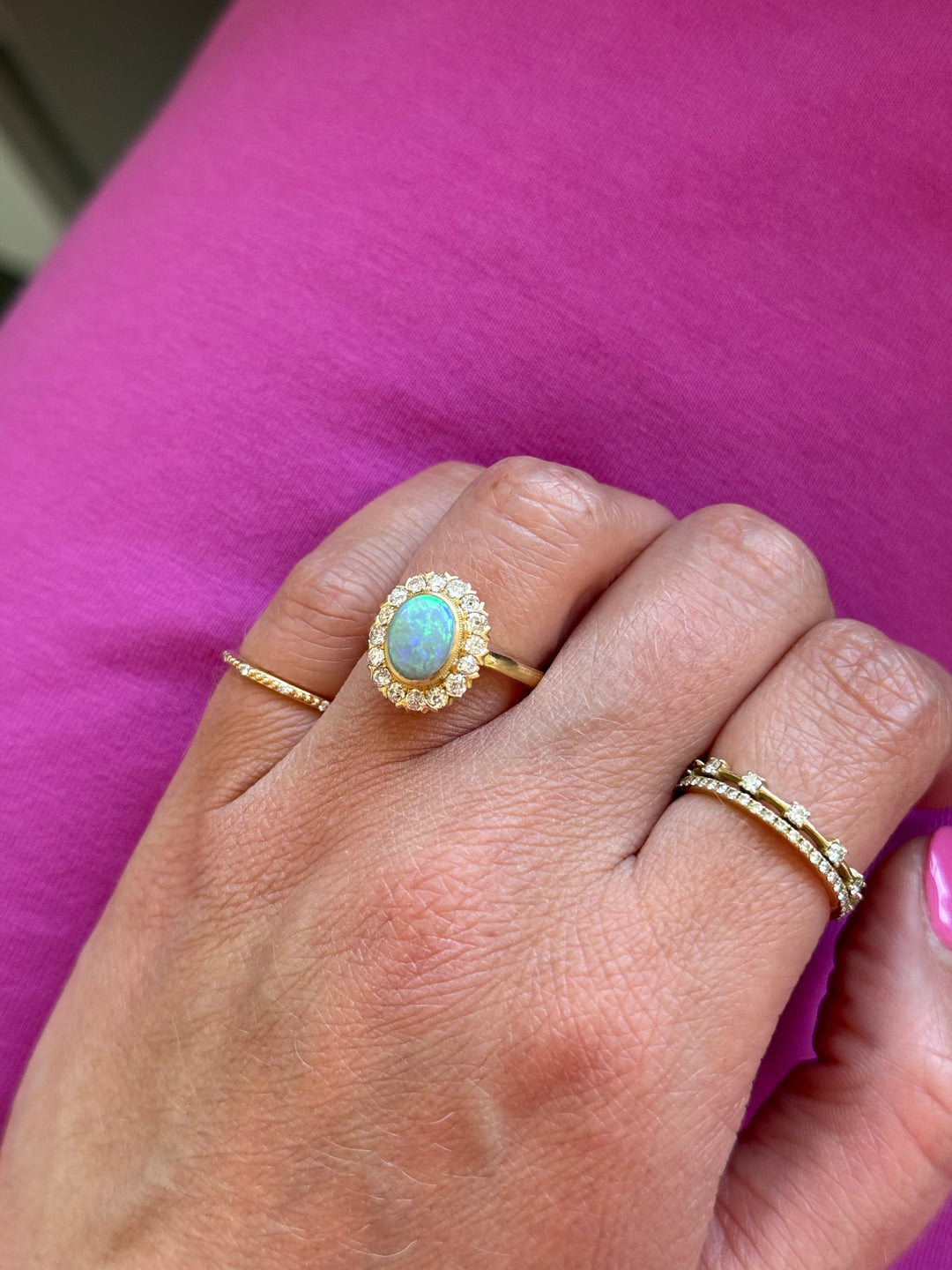 australian opal ring