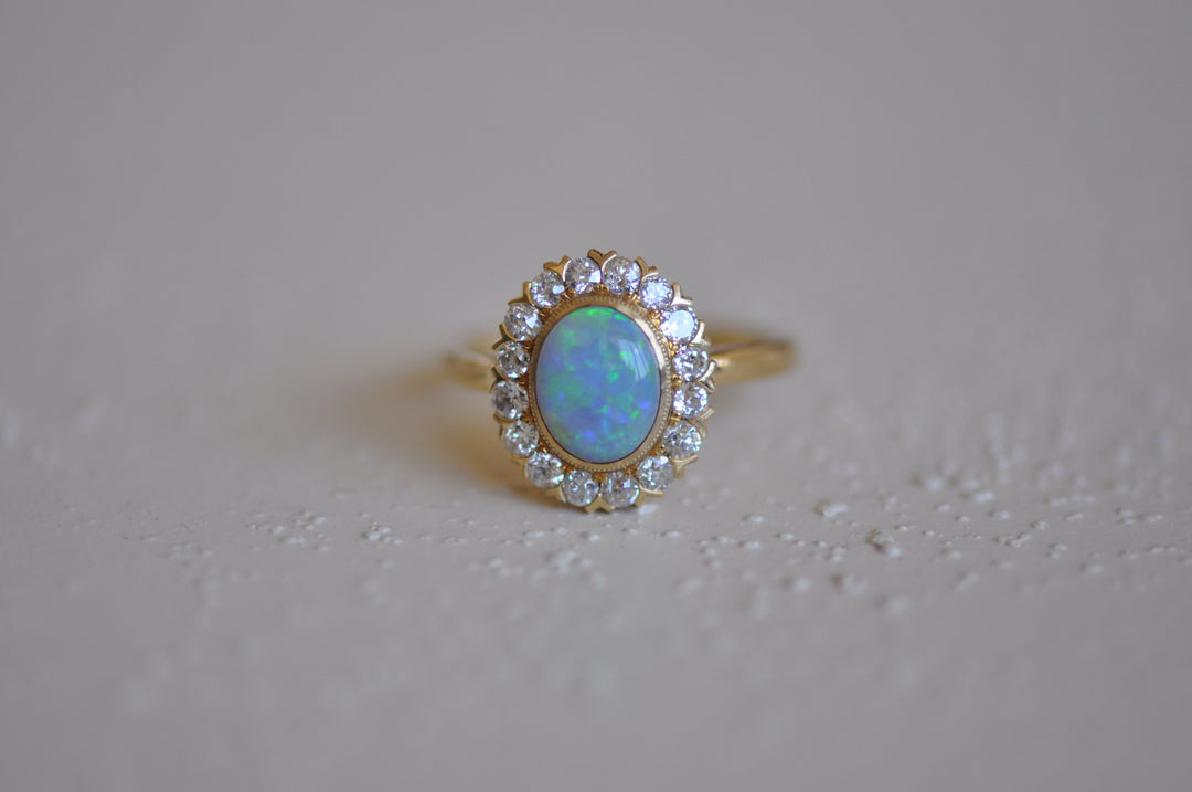 australian opal ring