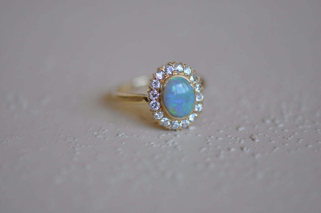 australian opal ring