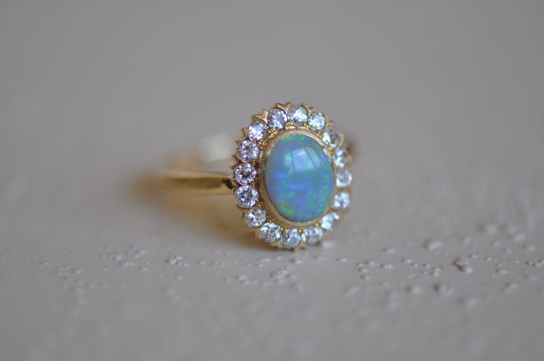 australian opal ring