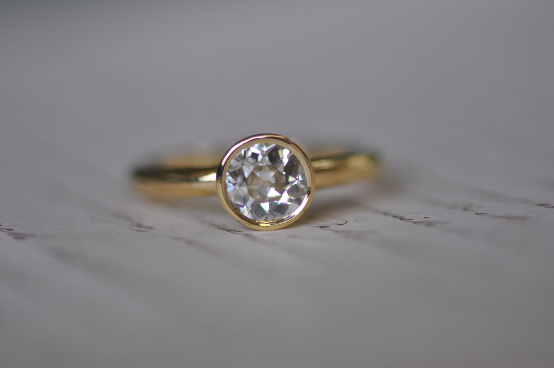 Old mine diamond ring