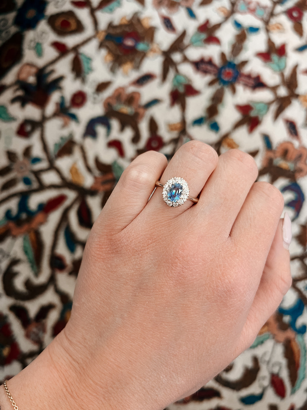 Victorian blue sapphire ring