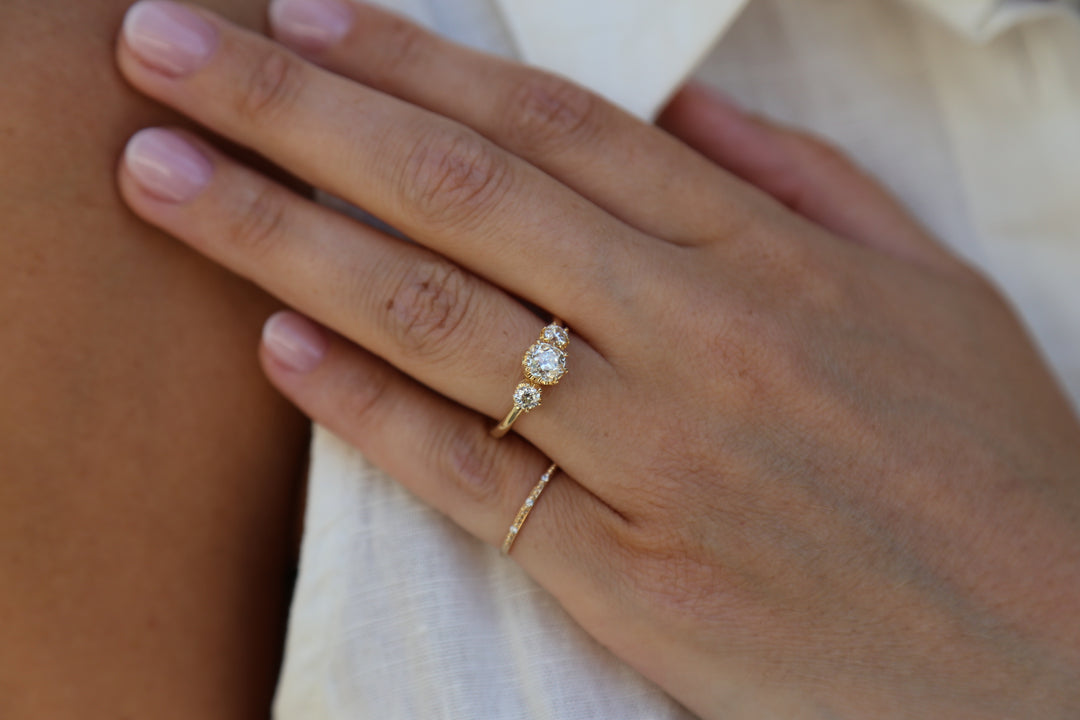 Old mine diamond ring