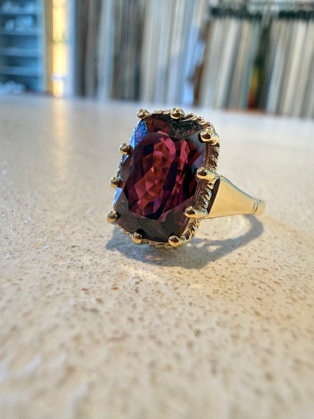 Antique garnet ring