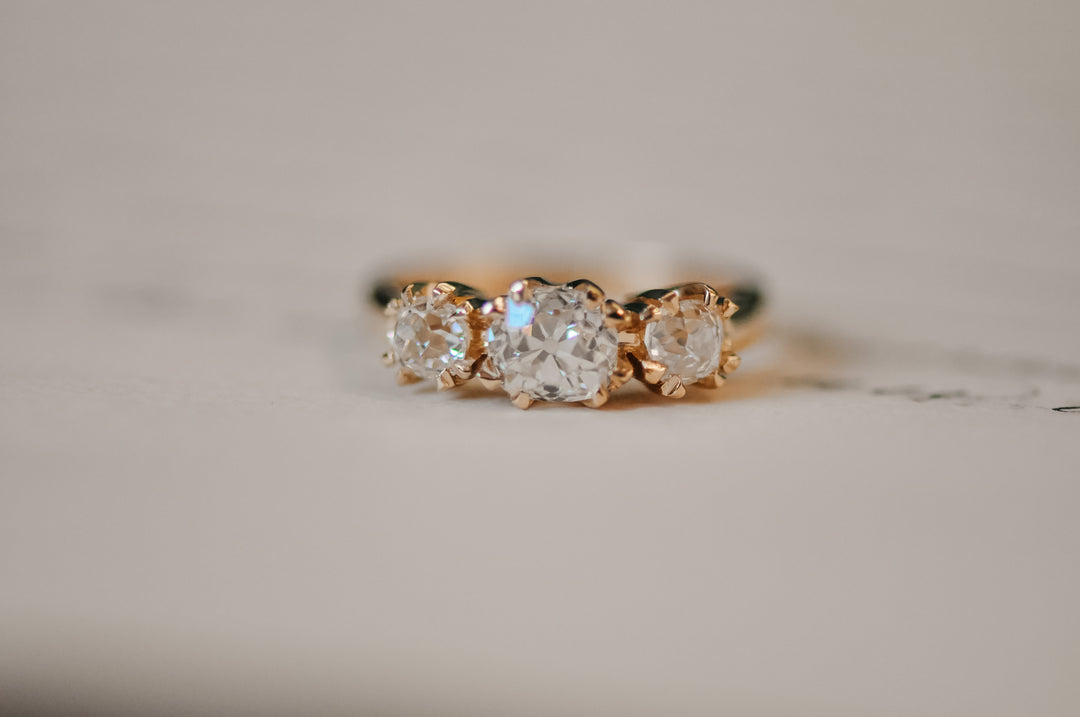 Antique old mine diamond ring