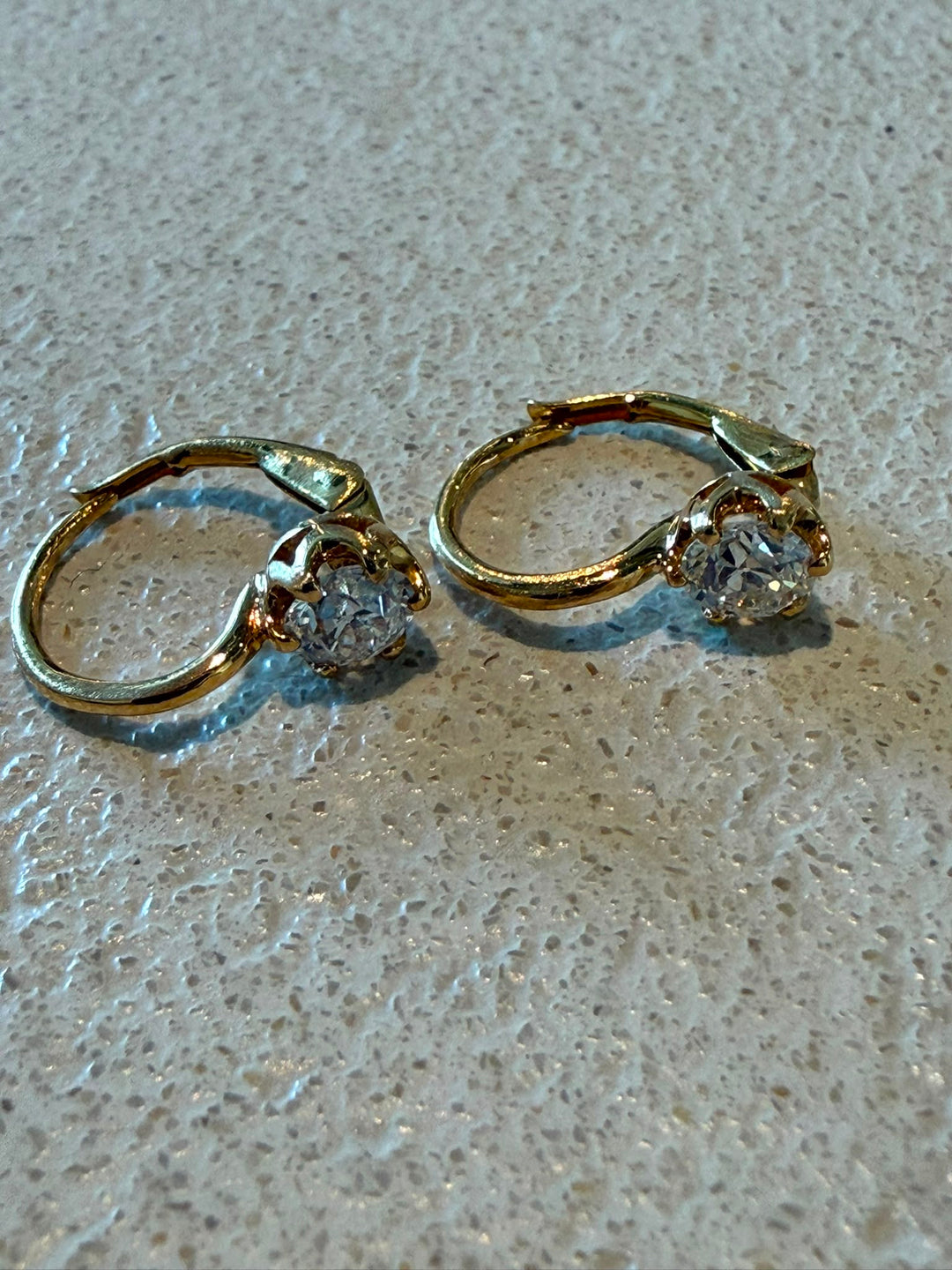 18K Antique diamond earrings
