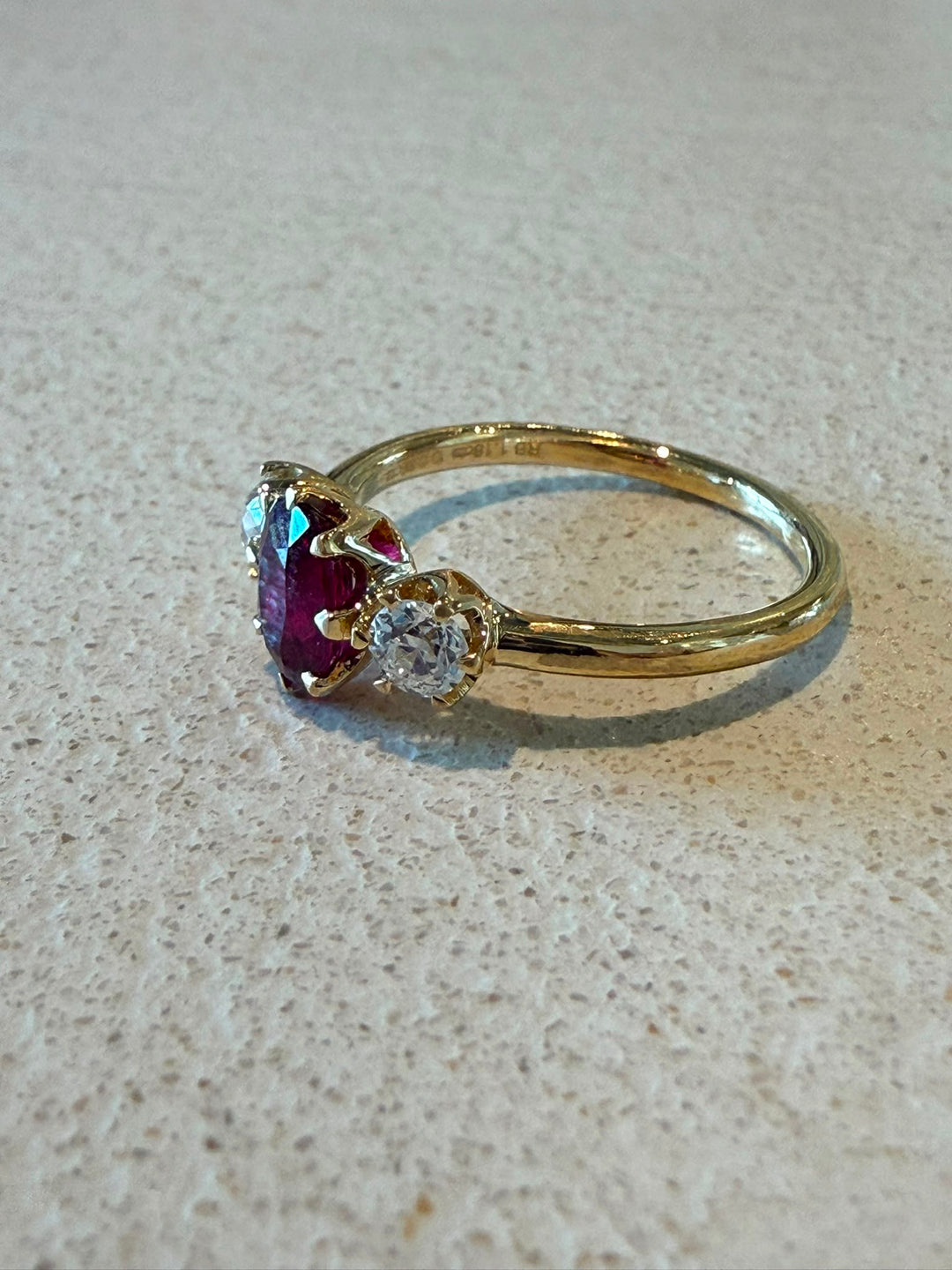 Antique ruby & diamond ring