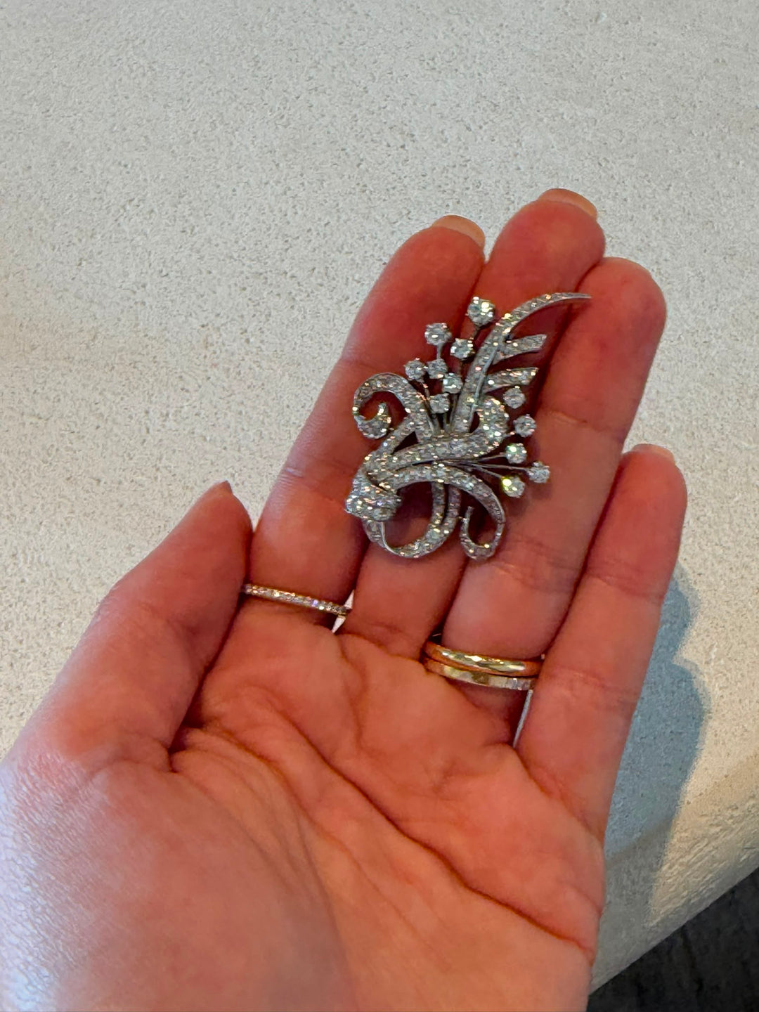 Antique diamond broche 1910
