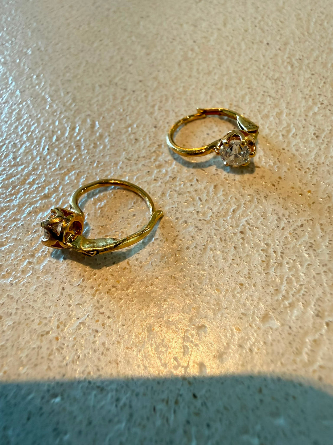 18K Antique diamond earrings