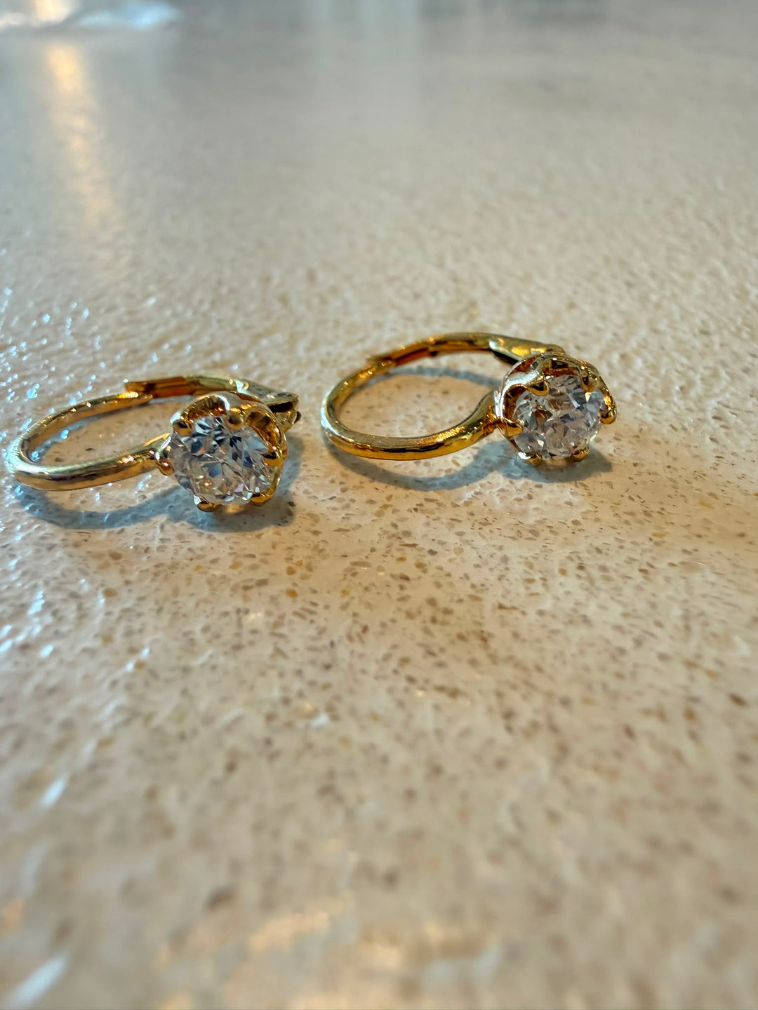 18K Antique diamond earrings