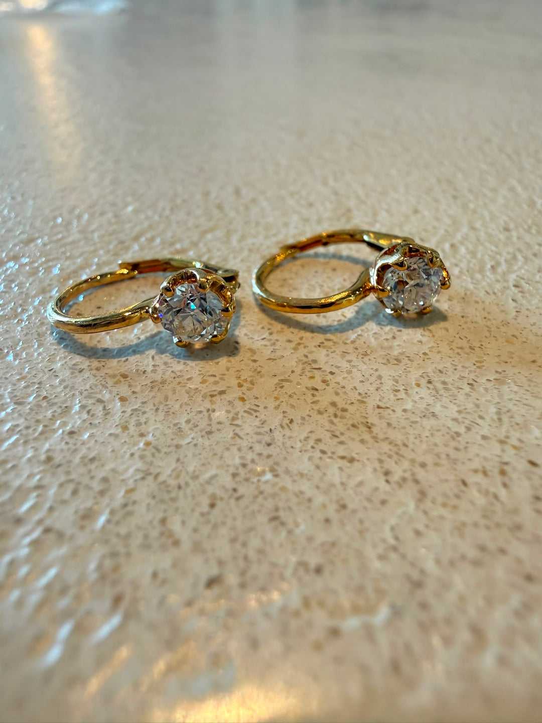 18K Antique diamond earrings
