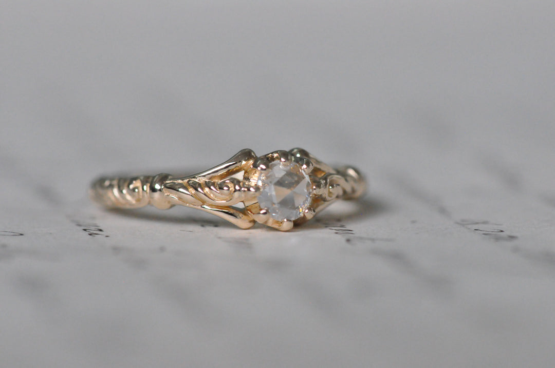 Antique rose cut ring